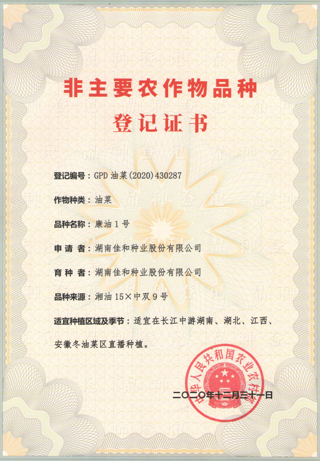 康油1號(hào)